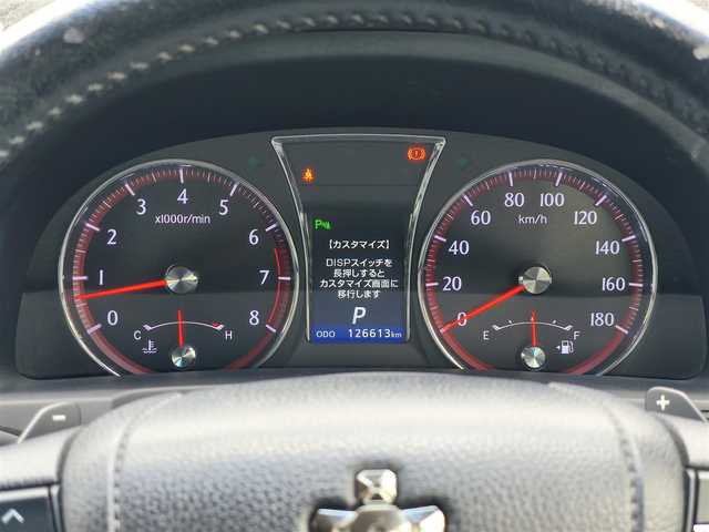 トヨタ クラウン アスリート G 熊本県 2013(平25)年 12.7万km プレシャスブラックパール 社外エアロ/柿本改マフラー/純正HDDナビ/【フルセグテレビ/Bluetooth/CD/DVD】/バックカメラ/プリクラッシュセーフティ/クリアランスソナー/レーダークルーズコントロール/レザーシート/前席パワーシート/運転席メモリシート/D/Nシートヒーター/D/Nシートクーラー/ステアリングスイッチ/パドルシフト/前後ドライブレコーダー/純正18インチAW/積み込みWORKアルミホイール4本/サマータイヤ3分山/(235-35-20・275-30-20)/プッシュスタート/スマートキー