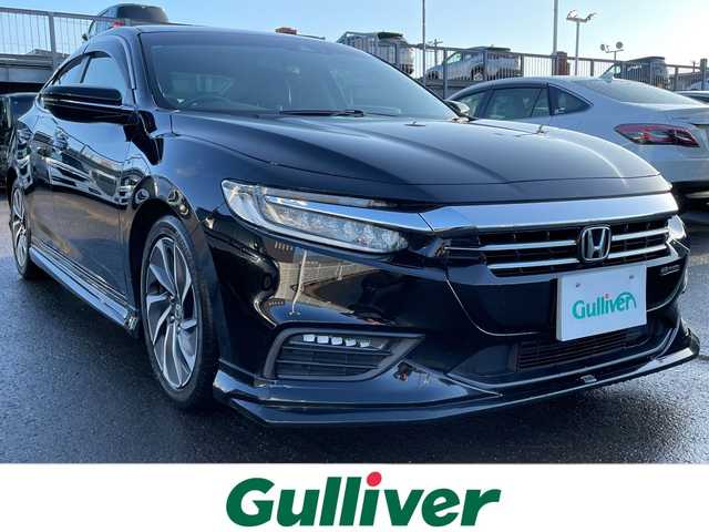 ホンダ インサイト EX 道東・釧路十勝 2019(平31)年 7.2万km クリスタルブラックパール 無限フルエアロ/無限グリル/ハーフレザー/純正エンジンスターター/ギャザーズメモリナビ　/　(AM/FM/CD/DVD/BT/HDMI)/フルセグTV/バックカメラ/衝突被害軽減ブレーキ/レーンキープアシスト/誤発進抑制機能/後方誤発進抑制機能/ブラインドスポットインフォメーション/レーダークルーズコントロール/後コーナーセンサー/前席シートヒーター/前席パワーシート/2.0ETC/パドルシフト/横滑り防止装置/電動パーキング/ブレーキホールド/LEDヘッドライト/LEDフォグランプ/革巻きステアリング/ステアリングスイッチ/スペアキー