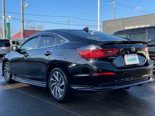 ホンダ インサイト EX 道東・釧路十勝 2019(平31)年 7.2万km クリスタルブラックパール 無限フルエアロ/無限グリル/ハーフレザー/純正エンジンスターター/ギャザーズメモリナビ　/　(AM/FM/CD/DVD/BT/HDMI)/フルセグTV/バックカメラ/衝突被害軽減ブレーキ/レーンキープアシスト/誤発進抑制機能/後方誤発進抑制機能/ブラインドスポットインフォメーション/レーダークルーズコントロール/後コーナーセンサー/前席シートヒーター/前席パワーシート/2.0ETC/パドルシフト/横滑り防止装置/電動パーキング/ブレーキホールド/LEDヘッドライト/LEDフォグランプ/革巻きステアリング/ステアリングスイッチ/スペアキー