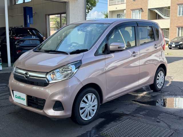 日産 デイズ X 道東・釧路十勝 2016(平28)年 3.1万km シルキーローズM ４WD/衝突軽減ブレーキ/純正OPナビ(MM316D-W)/CD/DVD/BT/MSV/フルセグTV/全方位モニター/社外キセノンライト/前後ドライブレコーダー/運転席シートヒーター/ETC/純正マット