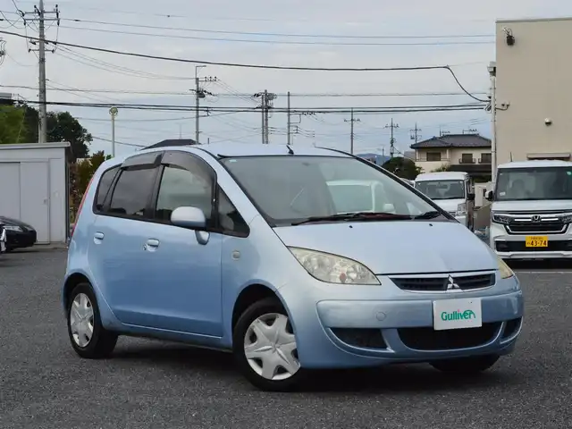三菱 コルト リラックスエディション ナビ 栃木県 2006(平18)年 14万km ペールブルーメタリック 純正ナビ/(CD/DVD/AM/FM)/オートライト/新車保証書/取扱説明書