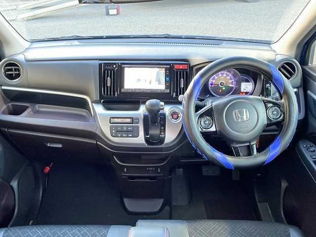 ホンダ Ｎ ＷＧＮ カスタム G Lパッケージ 新潟県 2016(平28)年 3.5万km ブリリアントスポーティブルーメタリック2トーン 4WD/ナビ：VXM-145VSi（BT/DTV）/バックカメラ/前席シートヒーター/前後ドライブレコーダー/ハーフレザー/シティブレーキアクティブシステム/スペアキー1本/夏冬タイヤ/ステアリングスイッチ/電動格納ミラー/ドアバイザー/フォグランプ