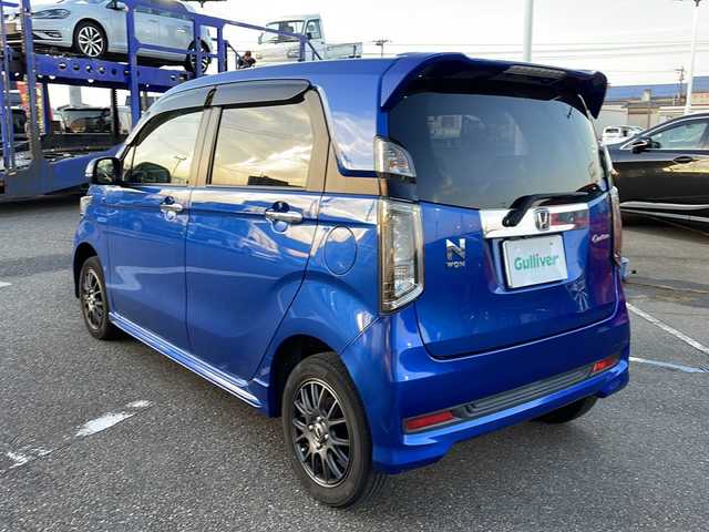 ホンダ Ｎ ＷＧＮ カスタム G Lパッケージ 新潟県 2016(平28)年 3.5万km ブリリアントスポーティブルーメタリック2トーン 4WD/ナビ：VXM-145VSi（BT/DTV）/バックカメラ/前席シートヒーター/前後ドライブレコーダー/ハーフレザー/シティブレーキアクティブシステム/スペアキー1本/夏冬タイヤ/ステアリングスイッチ/電動格納ミラー/ドアバイザー/フォグランプ