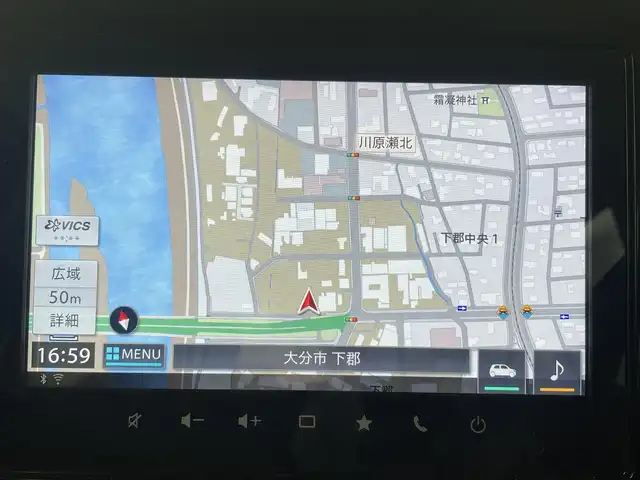 スズキ スペーシア HYBRID X 大分県 2024(令6)年 1万km 黄 純正ナビ/（フルセグ/Bluetooth/carplay)/衝突軽減ブレーキ/レーンアシスト/オートハイビーム/前席シートヒーター/前方ドライブレコーダー/両側パワースライドドア/全方位カメラ/ステアリングスイッチ/電動格納ミラー/オートライト