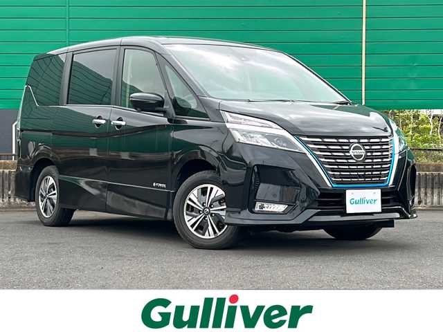 日産 セレナ e－パワー ハイウェイスター V 茨城県 2019(令1)年 6.6万km ダイヤモンドブラック 純正ナビゲーション/CD/DVD/Bluetooth/フルセグ/アラウンドビューモニター/クルーズコントロール/コーナーセンサー/レーンキープアシスト/衝突被害軽減衛ステム/プッシュスタート/スマートキー/ビルトインETC/ドライブレコーダー/両側パワースライドドア/純正AW/オートライト/LEDヘッドライト/純正フロアマット