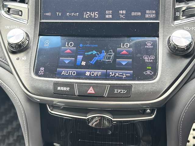 トヨタ クラウン アスリート S-TJ-フロンティアLTD 山梨県 2018(平30)年 6万km ブラック 純正8インチナビ/バックカメラ/衝突被害軽減システム/車線逸脱警報/追従式クルーズコントロール/ハーフレザーシート/前席パワーシート/前席シートヒーター/横滑り防止装置/純正ビルトインETC2.0/アイドリングストップ/LEDヘッドライト/オートライト/オートハイビーム/純正18インチAW/パドルシフト/プッシュスタート/スマートキー/フロアマット/スペアキー/取扱説明書/保証書