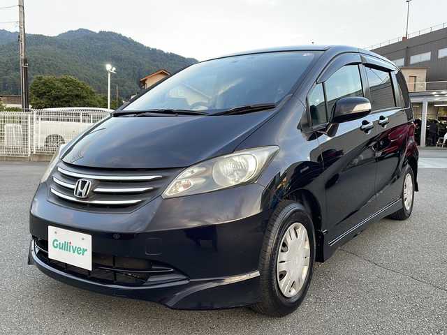 ホンダ フリード Gエアロ Lパッケージ 山梨県 2008(平20)年 5.1万km プレミアムブラキッシュパール 純正ＨＤＤナビ　/バックカメラ　/ＥＴＣ　/ＣＤ　/３列シート　/前後ドラレコ　/ウォークスルー　/純正フロアマット　/両側パワースライドドア　/ＡＢＳ　/盗難防止装置　/オートライト　/キセノンヘッドライト　/Ｗエアバッグ