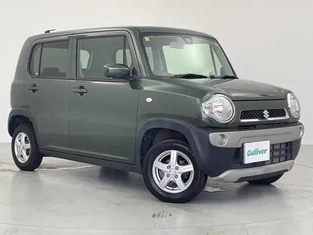 スズキ ハスラー G 愛知県 2016(平28)年 2.3万km クールカーキPM 社外7型ナビ/CD/DVD/フルセグTV/レーダーブレーキ/シートヒーター/スマートキー/プッシュスタート/電動ミラー/ベンチシート/オートエアコン/夏タイヤセットあり/アイドリングストップ