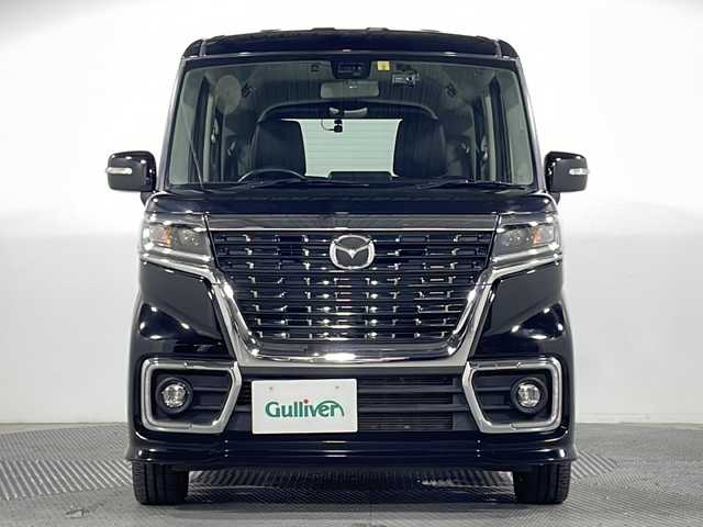 マツダ フレアワゴン カスタムスタイル ハイブリッド XS 広島県 2020(令2)年 4.8万km ブルーイッシュブラックパール3 両側電動スライドドア/シートヒーター/衝突軽減ブレーキ/レーンキープアシスト/オートハイビーム/コーナーセンサー/ハーフレザーシート/ETC/ドラレコ/LEDヘッドライト