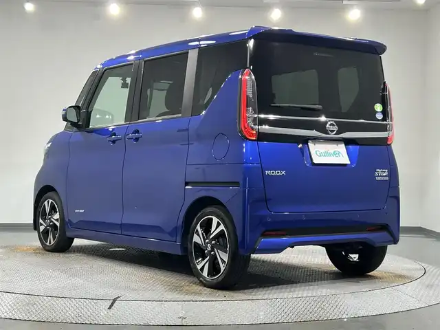 日産 ルークス HWS Gターボ プロパイロットED 愛知県 2020(令2)年 1.1万km アトランティックブルー 純正９インチナビ　/（AM/FM/フルセグTV/SD/CD・DVD再生)/アラウンドビューモニター　/エマージェンシーブレーキ　/ＳＯＳコール　/車線逸脱警報　/先行車発進お知らせ/ＵＳＢ接続　/プロパイロット　/両側パワースライドドア　/ビルトインＥＴＣ　/LEDヘッドライト/LEDフォグランプ/前後ドライブレコーダー　/純正フロアマット/オートブレーキホールド機能