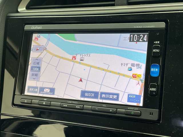 ホンダ シャトル ハイブリッド X 沖縄県 2016(平28)年 6.1万km ミッドナイトブルービームメタリック 純正ナビ【VXM-174VFi】/　フルセグＴＶ　ＣＤ　ＤＶＤ　Ｂｌｕｅｔｏｏｔｈ　/バックカメラ　/ビルトインＥＴＣ　/前後ドライブレコーダー　/クルーズコントロール　/パドルシフト　/プッシュスタート　/スマートキー　/スペアキー　/ハーフレザーシート　/ＬＥＤヘッドライト/純正15インチアルミホイール