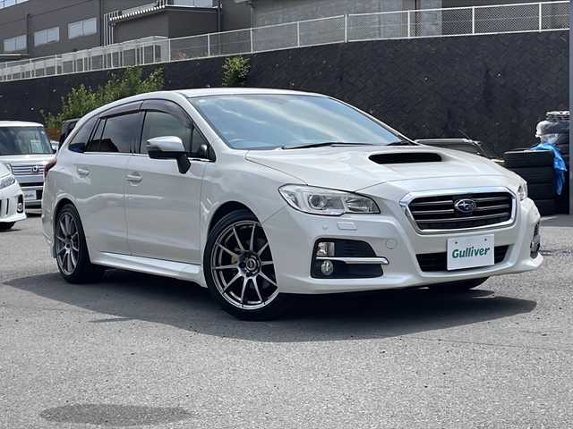 スバル レヴォーグ 1．6GT アイサイト 山梨県 2014(平26)年 6.1万km クリスタルホワイトP ４WD/純正SDナビ（CN-LR700D）/CD/DVD/BT/フルセグテレビ/バックカメラ/クルーズコントロール/プッシュスタート/ETC/純正LEDヘッドライト/社外デジタルインナーミラー型ドラレコ/前席パワーシート/衝突軽減ブレーキ/純正ホイール（夏タイヤ）積み込み