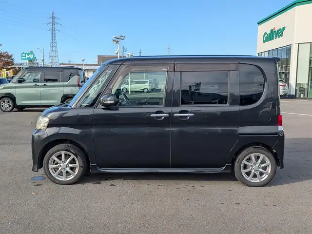 ダイハツ タント Gスペシャル 福井県 2012(平24)年 8.7万km ブラックマイカメタリック 純正8インチナビ/AM/FM/フルセグ/BT/CD/DVD/USB/バックカメラ/片側パワースライドドア/アイドリングストップ/盗難防止装置/純正フロアマット/ダブルエアバッグ/純正14インチAW/Fフォグ/スマートキー