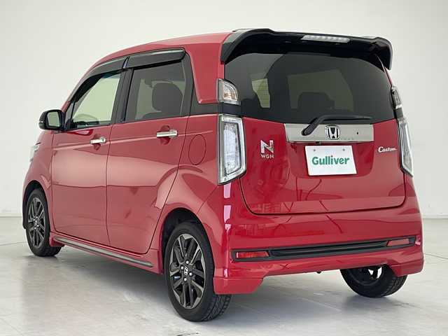 ホンダ Ｎ ＷＧＮ カスタムGターボ SS 2トーンカラースタイルP 千葉県 2017(平29)年 6万km ミラノレッド 禁煙車/ハーフレザーシート/社外ナビ Clarion　NX616（AM/FM/フルセグTV/Bluetooth/CD/DVD）/バックカメラ/ETC/ステアリングスイッチ/パドルシフト/クルーズコントロール/オートライト/プッシュスタート/スペアキー/純正アルミ/純正ドアバイザー/純正フロアマット/純正１５インチアルミホイール/LEDフォグランプ