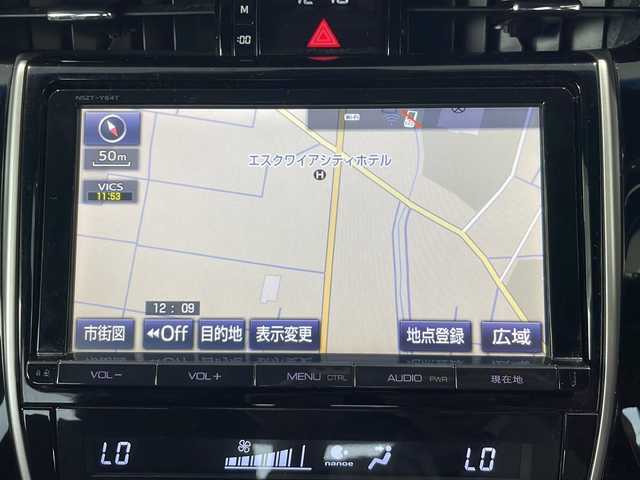 トヨタ ハリアー プレミアム 富山県 2014(平26)年 19.8万km ブラック ４ＷＤ/純正ナビ/バックカメラ/ＢＴ・ＣＤ・ＤＶＤ/電動リアゲート/クルーズコントロール/レーンキープアシスト/アイドリングストップ/社外アルミホイール(REVERLINE)/オートマチックハイビーム/オートライト/LEDヘッドライト/純正フロアマット/ETC/保証書/取扱説明書/記録簿