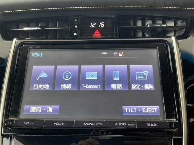トヨタ ハリアー プレミアム 富山県 2014(平26)年 19.8万km ブラック ４ＷＤ/純正ナビ/バックカメラ/ＢＴ・ＣＤ・ＤＶＤ/電動リアゲート/クルーズコントロール/レーンキープアシスト/アイドリングストップ/社外アルミホイール(REVERLINE)/オートマチックハイビーム/オートライト/LEDヘッドライト/純正フロアマット/ETC/保証書/取扱説明書/記録簿