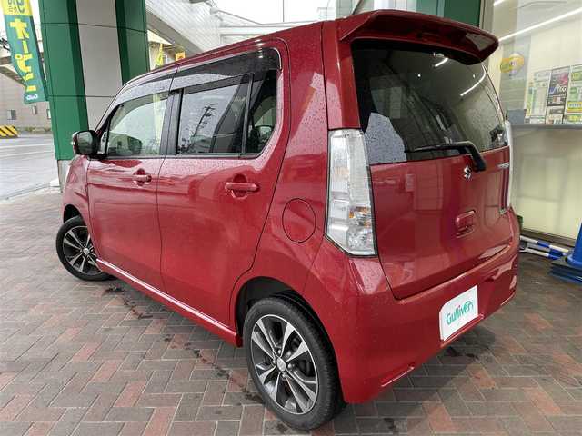 スズキ ワゴンＲ スティングレー T 静岡県 2012(平24)年 6.8万km フェニックスレッドパール 社外メモリナビ・フルセグTV/DVD/CD/USB/SD/ステアリングリモコン/コムテックドライブレコーダー(ZDR-022)/純正エアロ/純正15インチアルミホイル/パドルシフト/革巻きステアリング/オートライト/フォグライト/アイドリングストップ/HIDライト/スマートキー2個/プッシュスタート/純正フロアマット/取扱説明書/新車時保証書