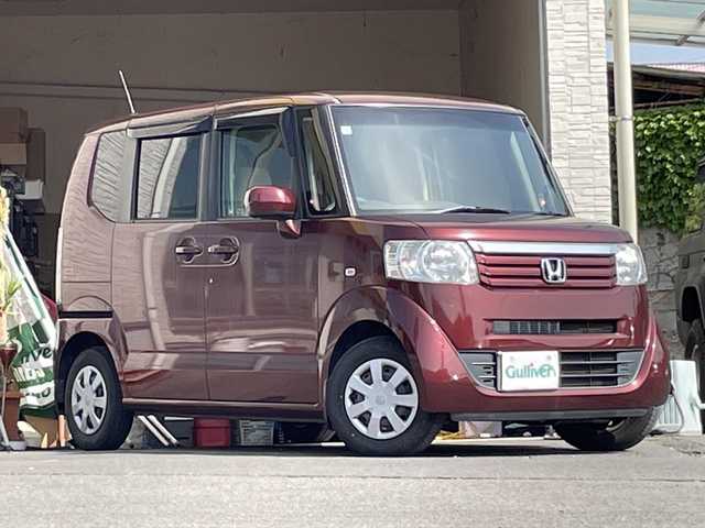 ホンダ Ｎ ＢＯＸ G Lパッケージ 大分県 2012(平24)年 4.7万km プレミアムディープロッソパール パワースライドドア /純正ナビ/地デジ/Bluetooth/純正フロアマット/バックカメラ/スマートキー