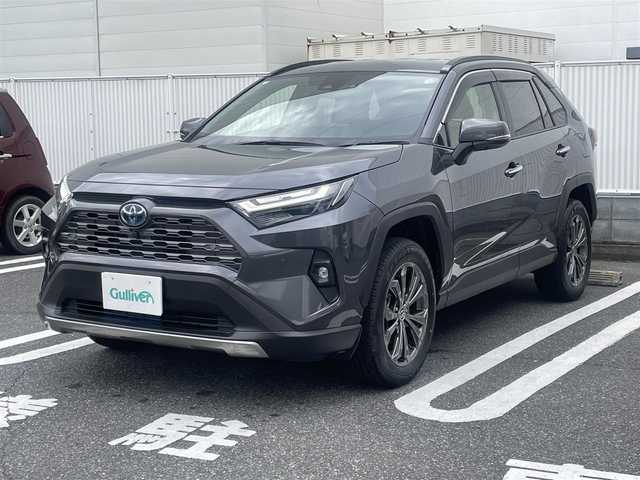 トヨタ ＲＡＶ４ ハイブリッドG 群馬県 2024(令6)年 1.1万km グレーメタリック ワンオーナー/4WD/純正ナビ(AM・FM/BT/フルセグTV)/ビルトインETC2.0/追従クルーズコントロール/横滑り防止装置/車線逸脱防止アラート/ステアリングスイッチ/ステアリングヒーター/パワーシート(D席)/シートメモリー(D席)/シートヒーター・クーラー(D/N席)/オートライト/LEDヘッドライト/電格ミラー/コーナーセンサー/全方位モニター/プッシュスタート/スマートキー×2/取扱説明書/保証書/記録簿