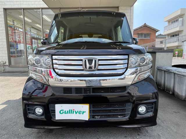 ホンダ Ｎ ＢＯＸ カスタム G 愛知県 2012(平24)年 12.3万km プレミアムゴールドパープルパール /当店買取/禁煙//社外ナビ//両側スライドドア//HID//横滑り防止//ETC/ISOFIX//スマートキー/プッシュスタート//保証書/取説