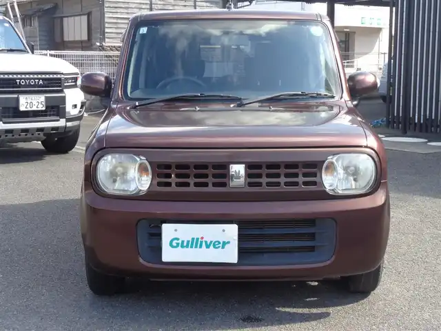 スズキ ラパン X 鹿児島県 2013(平25)年 8.8万km マルーンブラウンパール カロッツェリアナビ/　AVIC-MRZ099 フルセグＴＶ　/　Bluetoothオーディオ　ＤＶＤ再生可能/アイドリングストップ/ETC/ウィンカーミラー/プッシュスタート/スマートキー×2/新車保証書　取説あり
