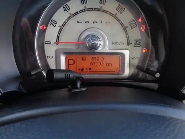 スズキ ラパン X 鹿児島県 2013(平25)年 8.8万km マルーンブラウンパール カロッツェリアナビ/　AVIC-MRZ099 フルセグＴＶ　/　Bluetoothオーディオ　ＤＶＤ再生可能/アイドリングストップ/ETC/ウィンカーミラー/プッシュスタート/スマートキー×2/新車保証書　取説あり