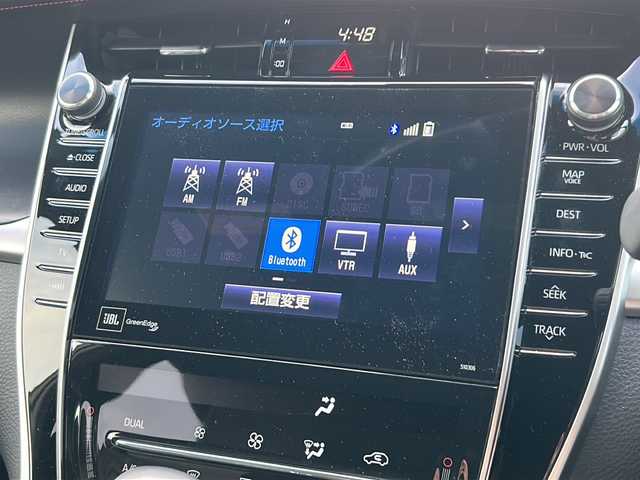 トヨタ ハリアー プログレス メタル&レザーP 福島県 2017(平29)年 3.6万km ホワイトパールクリスタルシャイン 4WD JBLナビ フルセグTV Bluetooth 全方位カメラ 衝突軽減ブレーキ オートクルーズ 電動ハッチ オートハイビーム モデリスタ19インチアルミホイール ETC フォグ スマートキー
