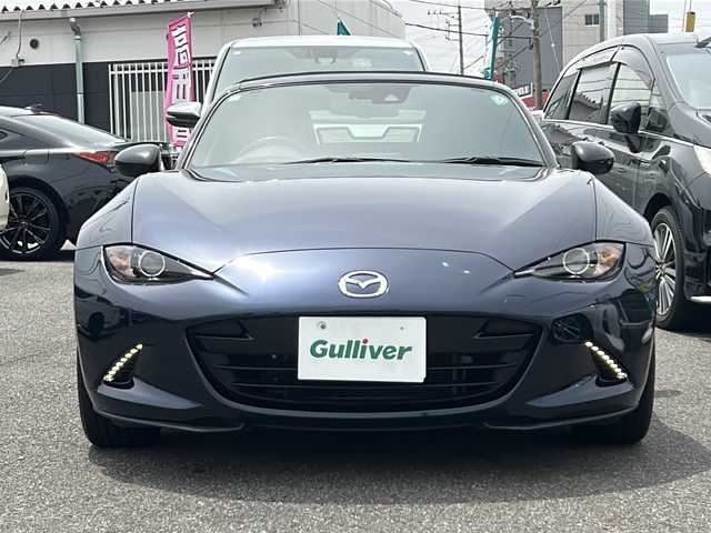 マツダ ロードスター RS 愛知県 2023(令5)年 3.5万km ディープクリスタルブルーマイカ /禁煙車/ワンオーナー//6速MT//メーカーSDナビ//フルセグTV//Bluetooth//CD.DVD.USB//ETC//スマートシティブレーキサポート//BSM//車線逸脱警報システム//横滑り防止（DSC）//パーキングセンサー//クルーズコントロール//黒合皮レザーシート//D/N席シートヒーター//革巻きステアリング//ステアリングスイッチ//プッシュスタート//純正フロアマット//LEDオートライト//取扱説明書/新車保証書//スペアキー