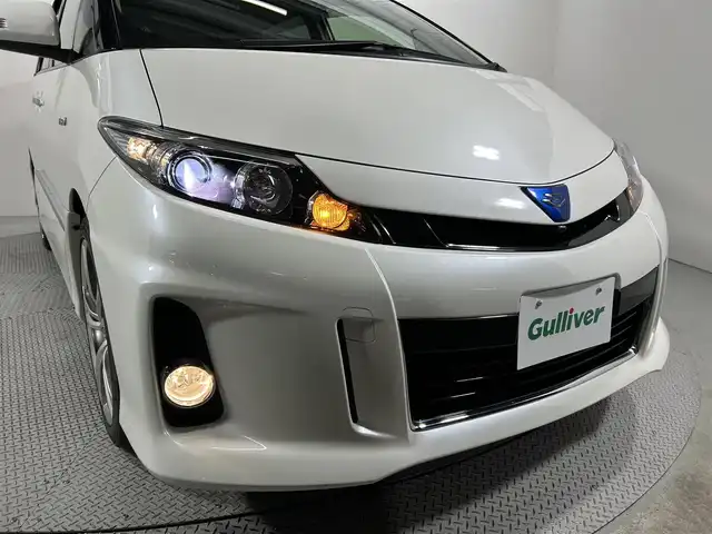 トヨタ エスティマ ハイブリッド アエラス プレミアムエディション 大阪府 2014(平26)年 4.7万km ホワイトパールクリスタルシャイン 純正ナビ(フルセグ/DVD再生/Bluetooth) バックカメラ ETC 両側パワースライドドア ハーフレザー パワーシート クルコン オートライト スマートキー ドラレコ 100V電源