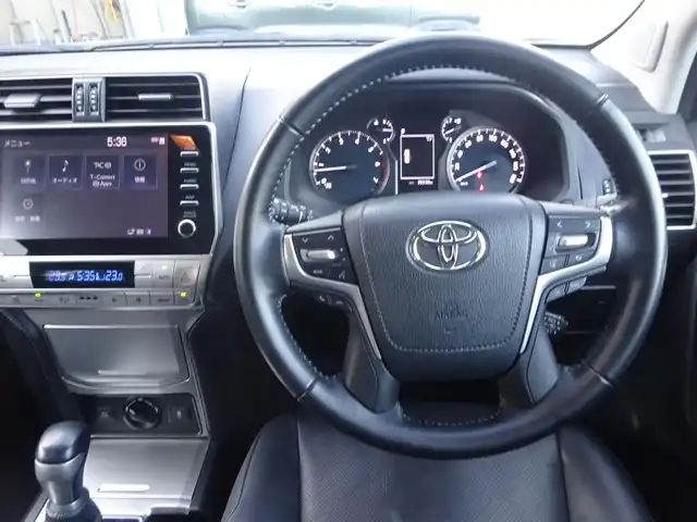 トヨタ ランドクルーザー プラド TX Lパッケージ 静岡県 2021(令3)年 4万km ブラック ワンオーナー/取説・保証書/禁煙車/ルーフレール/サンルーフ/純正9インチナビ/（Bluetooth/AM/FM/ミラーキャスト）/全方位カメラ/トヨタセーフティセンス/レーダークルーズコントロール/LEDヘッドライト/3列目電動シート/運転席助手席シートヒーター・エアーシート/運転席助手席パワーシート/ヒルスタートアシストコントロール/フッドライト（運転席・助手席）/社外フロントドライブレコーダー/サイドステップ/コーナーセンサー/プッシュスタート/純正19インチAW/純正マット・バイザー