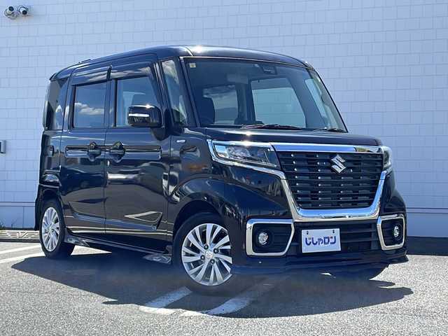 スズキ スペーシア カスタム HYBRID GS 熊本県 2018(平30)年 9.4万km ブルーイッシュブラックパール3 (株)IDOMが運営する【じしゃロン熊本店】の自社ローン専用車両になります。こちらは現金またはオートローンご利用時の価格です。自社ローンご希望の方は別途その旨お申付け下さい　/片側パワースライドドア/運転席シートヒーター/カーオーディオ（DEH-5100）/LEDヘッドライト/オートライト/純正14インチアルミホイール/衝突被害軽減システム/レーンキープアシスト/横滑り防止装置/ABS
