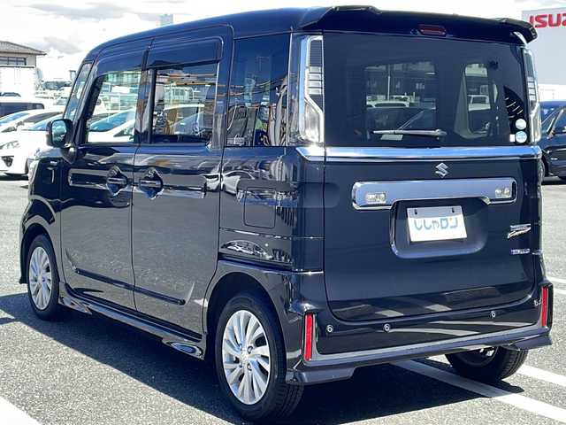 スズキ スペーシア カスタム HYBRID GS 熊本県 2018(平30)年 9.4万km ブルーイッシュブラックパール3 (株)IDOMが運営する【じしゃロン熊本店】の自社ローン専用車両になります。こちらは現金またはオートローンご利用時の価格です。自社ローンご希望の方は別途その旨お申付け下さい　/片側パワースライドドア/運転席シートヒーター/カーオーディオ（DEH-5100）/LEDヘッドライト/オートライト/純正14インチアルミホイール/衝突被害軽減システム/レーンキープアシスト/横滑り防止装置/ABS