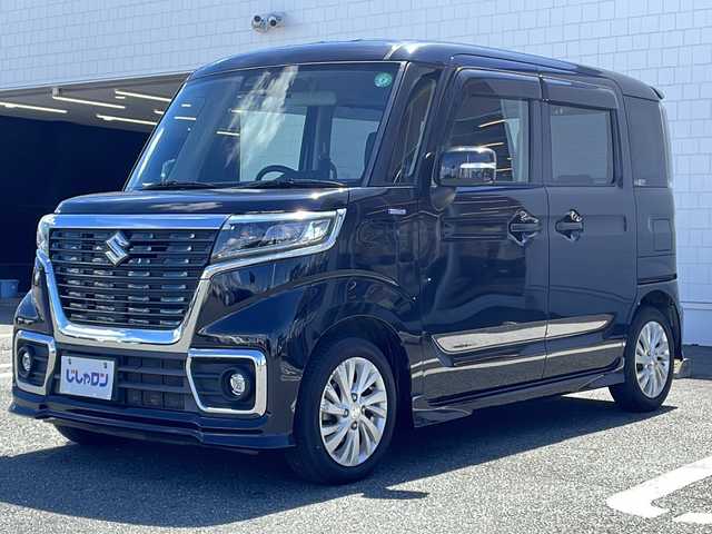 スズキ スペーシア カスタム HYBRID GS 熊本県 2018(平30)年 9.4万km ブルーイッシュブラックパール3 (株)IDOMが運営する【じしゃロン熊本店】の自社ローン専用車両になります。こちらは現金またはオートローンご利用時の価格です。自社ローンご希望の方は別途その旨お申付け下さい　/片側パワースライドドア/運転席シートヒーター/カーオーディオ（DEH-5100）/LEDヘッドライト/オートライト/純正14インチアルミホイール/衝突被害軽減システム/レーンキープアシスト/横滑り防止装置/ABS