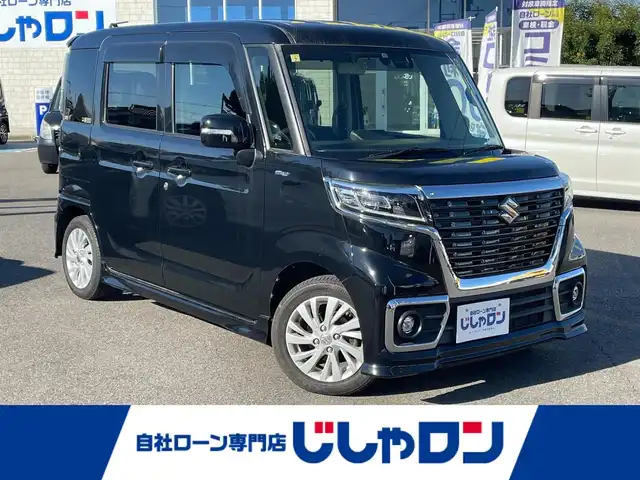 スズキ スペーシア カスタム HYBRID GS 和歌山県 2018(平30)年 9.4万km ブルーイッシュブラックパール3 (株)IDOMが運営する【じしゃロン和歌山店】の自社ローン対象車両になります。こちらは現金ご利用時の価格です。/自社ローンご希望の方は別途その旨お申付け下さい。/片側パワースライドドア/運転席シートヒーター/カーオーディオ（DEH-5100）/LEDヘッドライト/オートライト/純正14インチアルミホイール/衝突被害軽減システム/レーンキープアシスト/横滑り防止装置/ABS