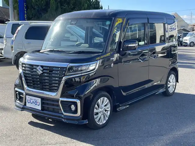 スズキ スペーシア カスタム HYBRID GS 和歌山県 2018(平30)年 9.4万km ブルーイッシュブラックパール3 (株)IDOMが運営する【じしゃロン和歌山店】の自社ローン対象車両になります。こちらは現金ご利用時の価格です。/自社ローンご希望の方は別途その旨お申付け下さい。/片側パワースライドドア/運転席シートヒーター/カーオーディオ（DEH-5100）/LEDヘッドライト/オートライト/純正14インチアルミホイール/衝突被害軽減システム/レーンキープアシスト/横滑り防止装置/ABS