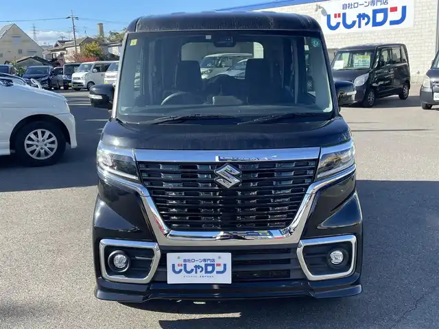 スズキ スペーシア カスタム HYBRID GS 和歌山県 2018(平30)年 9.4万km ブルーイッシュブラックパール3 (株)IDOMが運営する【じしゃロン和歌山店】の自社ローン対象車両になります。こちらは現金ご利用時の価格です。/自社ローンご希望の方は別途その旨お申付け下さい。/片側パワースライドドア/運転席シートヒーター/カーオーディオ（DEH-5100）/LEDヘッドライト/オートライト/純正14インチアルミホイール/衝突被害軽減システム/レーンキープアシスト/横滑り防止装置/ABS