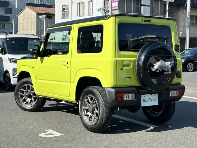 スズキ ジムニー XC 島根県 2020(令2)年 0.6万km キネティックイエロー/ブラックトップ2トーン 社外８インチナビ/（ＣＤ／ＤＶＤ／ＳＤ／ＢＴ）/フルセグＴＶ/バックカメラ/ドラレコ前後（ナビ連動）/ETC/前席シートヒーター/ダウンヒルアシストコントロール/純正１６インチアルミホイール/スマートキー/プッシュスタート/衝突軽減ブレーキシステム/レーンアシスト/クルーズコントロール/オートハイビーム/LEDヘッドライト/純正フロアマット