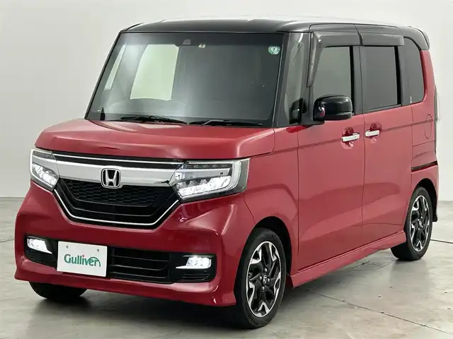 ホンダ Ｎ ＢＯＸ カスタム G L ターボ ホンダセンシング 福岡県 2018(平30)年 4.8万km ミラノレッド 後席モニター　/純正８型ナビ（ＢＴ，フルセグＴＶ）　/バックカメラ　/ビルトインＥＴＣ　/ＡＣＣ　/ホンダセンシング　/衝突軽減ブレーキ　/レーンキープ　/先行車発進お知らせ　/パドルシフト　/純正１５インチＡＷ　/ＬＥＤ