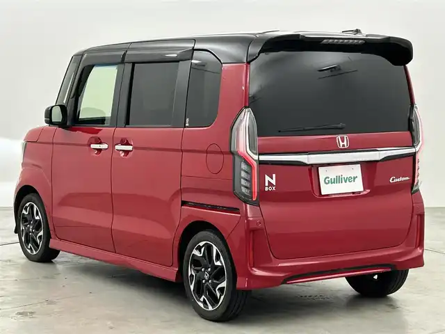 ホンダ Ｎ ＢＯＸ カスタム G L ターボ ホンダセンシング 福岡県 2018(平30)年 4.8万km ミラノレッド 後席モニター　/純正８型ナビ（ＢＴ，フルセグＴＶ）　/バックカメラ　/ビルトインＥＴＣ　/ＡＣＣ　/ホンダセンシング　/衝突軽減ブレーキ　/レーンキープ　/先行車発進お知らせ　/パドルシフト　/純正１５インチＡＷ　/ＬＥＤ