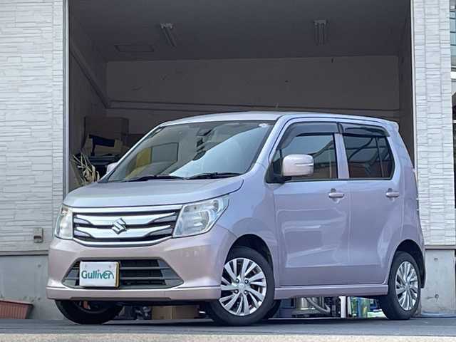 スズキ ワゴンＲ FZ 大分県 2014(平26)年 8.7万km イノセントピンクパールメタリック 純正14インチアルミホイール/純正フロアマット/社外ETC/衝突被害軽減ブレーキ/盗難防止装置/横滑り防止装置/シートヒーター /スマートキー