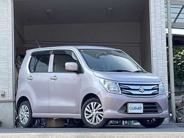 スズキ ワゴンＲ FZ 大分県 2014(平26)年 8.7万km イノセントピンクパールメタリック 純正14インチアルミホイール/純正フロアマット/社外ETC/衝突被害軽減ブレーキ/盗難防止装置/横滑り防止装置/シートヒーター /スマートキー