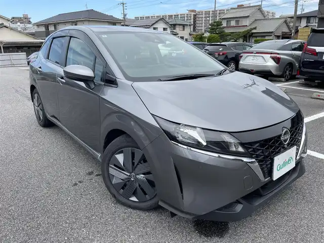 日産 ノート e－パワー X 佐賀県 2022(令4)年 6.2万km ダークメタルグレー 純正メモリナビゲーション/バックカメラ/フルセグTV/Bluetooth/CD/DVD/全方位運転支援システム/ハイビームアシスト/ETC/インテリジェントキー/プッシュパワースターター/保証書/取扱説明書/スペアキー１本