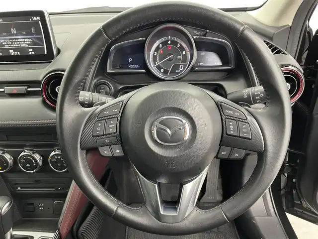 マツダ ＣＸ－３ XD ツーリング 富山県 2016(平28)年 4万km 黒 純正ナビ（AM/FM/CD/DVD/SD/AUX/USB/BT）/フルセグTV/バックカメラ/車線逸脱警報システム/マツダレーダークルーズコントロール/スマートブレーキサポート/ハイビームコントロールシステム/ブラインドスポットモニター/ヘッドアップディスプレイ/ドライブレコーダー前後/ETC/純正18インチAW/パドルシフト/LEDヘッドライト/スマートキー×２/プッシュスタート/アイドリングストップ/社外フロアマット/取扱説明書/保証書