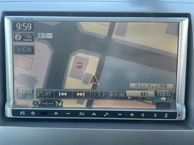 スズキ ワゴンＲ FX－LTDⅡ 岡山県 2009(平21)年 7.7万km シルキーシルバーメタリック 登録時走行距離　76650km/禁煙車/社外SDナビ(NX609)/　(CD/DVD/ワンセグTV/Bluetooth)/バックカメラ/ビルトインETC/ヘッドライトレベライザー/プッシュスタート/スマートキー/スペアキー/純正アルミホイール 14インチ/電動格納ミラー/純正フロアマット/横滑防止装置/盗難防止装置/取扱説明書/保証書