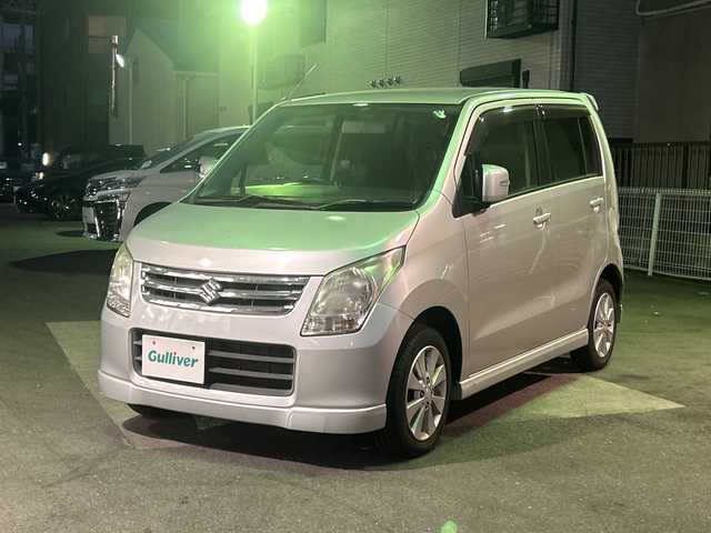 スズキ ワゴンＲ FX－LTDⅡ 京都府 2009(平21)年 7.7万km シルキーシルバーメタリック 禁煙車/社外SDナビ(NX609)/ワンセグテレビ/DVD視聴可能/Bluetooth/バックカメラ/ビルトインETC/プッシュスタート/スマートキー/スペアキー/純正アルミホイール 14インチ/電動格納ミラー/純正フロアマット