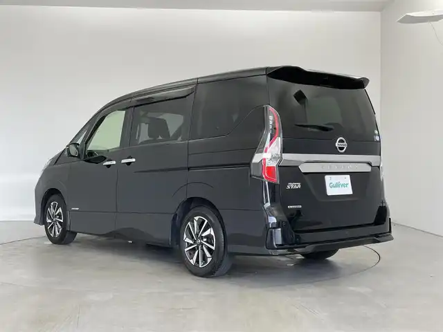 日産 セレナ ハイウェイスター V 埼玉県 2021(令3)年 1万km ダイヤモンドブラック 全方位運転支援システム/360°セーフティアシスト/・エマージェンシーブレーキ/・踏み間違い衝突防止アシスト/・ふらつき警報/・車線逸脱防止支援/・標識検知機能/・ブラインドスポットアシスト/・アダプティブLEDヘッドライトシステム/・プロパイロット/・アラウンドビューモニター/純正ナビ/フルセグTV/ドライブレコーダー/後席モニター/両側パワースライドドア/ＬＥＤヘッドライト/オートライト/16インチ純正アルミホイール/アイドリングストップ/シートバックテーブル/純正フロアマット