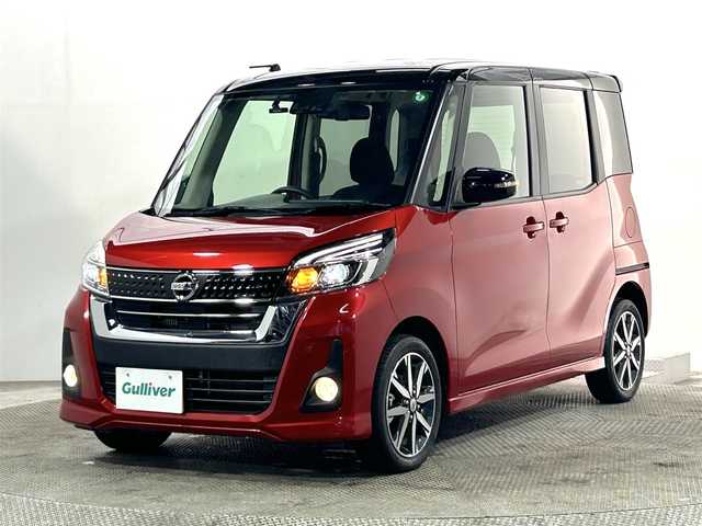 日産 デイズ ルークス ハイウェイスター Gターボ 大阪府 2017(平29)年 2.5万km スパークリングレッド/ブラック 純正ナビTV 360カメラ 両側パワースライドドア D クルーズコントロール 衝突軽減B アイドリングストップ スマートキー プッシュスタート ドライブレコーダー ETC