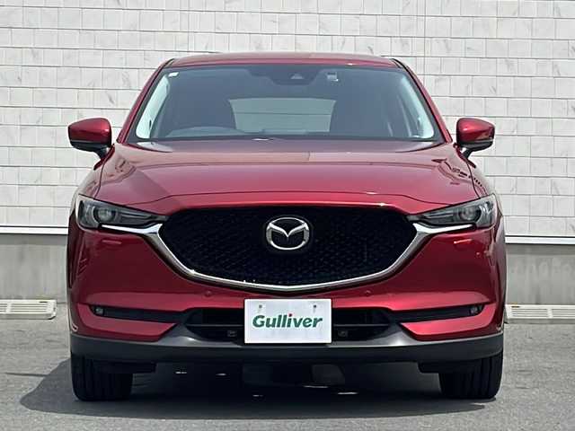 マツダ ＣＸ－５ 25S Lパッケージ 山形県 2017(平29)年 5.7万km ソウルレッドクリスタルM 禁煙車/i-ACTIVSENSE/・トラクションコントロールシステム（ＴＣＳ）/・アイ・ストップ（ｉ－ｓｔｏｐ）/・マツダ・レーダー・クルーズ・コントロール（ＭＲＣＣ）/・レーンキープ・アシスト・システム（ＬＡＳ）/レザーシート/BOSEサウンド/純正ナビ(CD.DVD.BT.USB.AUX)/バック.サイドカメラ/フルセグ/ヘッドアップディスプレイ/ブレインドスポットモニター/パワーバックドア/パーキングセンサー/シートヒーター/ステアリングヒーター/ETC２．０/電動パーキングブレーキ/オートホールド/LEDヘッドライト/ドライブレコーダー/プッシュスタート/スマートキーｘ２