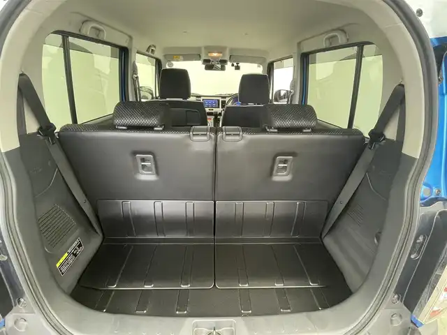 スズキ ハスラー G 群馬県 2019(令1)年 4.6万km ブリスクブルーメタリック/ホワイト2トーンルーフ 衝突被害軽減ブレーキ　社外７インチナビ　ヘッドライトレベライザー　シートヒーター　ステアリングリモコン　横滑り防止装置　盗難防止装置　ドライブレコーダー　ＥＴＣ　スマートキー　プッシュスタート　禁煙車