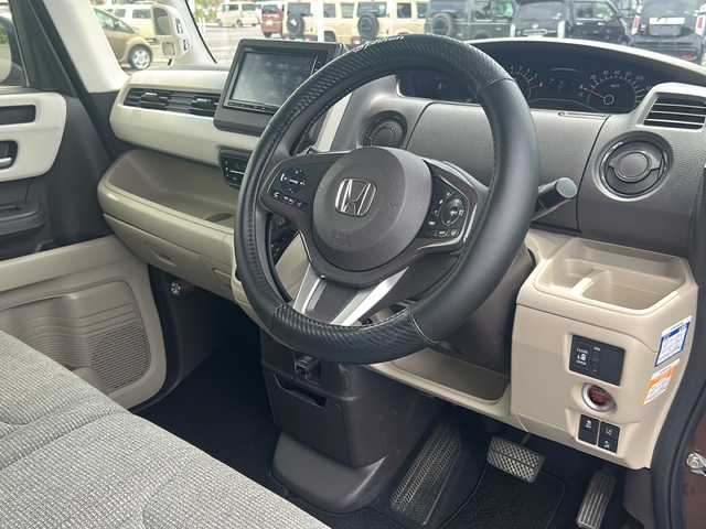 ホンダ Ｎ ＢＯＸ G L ホンダセンシング 鹿児島県 2019(令1)年 5.3万km プレミアムアガットブラウンP 純正ナビ/（CD/DVD/BT/ワンセグ）/バックカメラ/左側パワースライドドア/追従機能付きクルーズコントロール/LEDオートライト/シートヒーター/アイドリングストップ/スマートキー/ETC